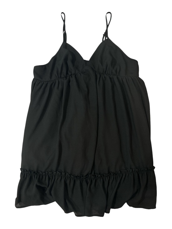 SHEIN Dresses & Skirts - SHEIN Black Spaghetti Strap Ruffle-Hem Mini Dress Sz 2XL